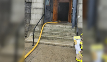 Historic Dublin church burns Easter Monday