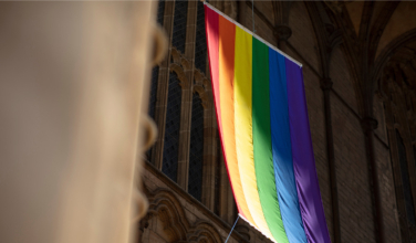 Catholic convert burns ‘pride’ flag at New York Catholic Church as outrage grows over blasphemous Mass 